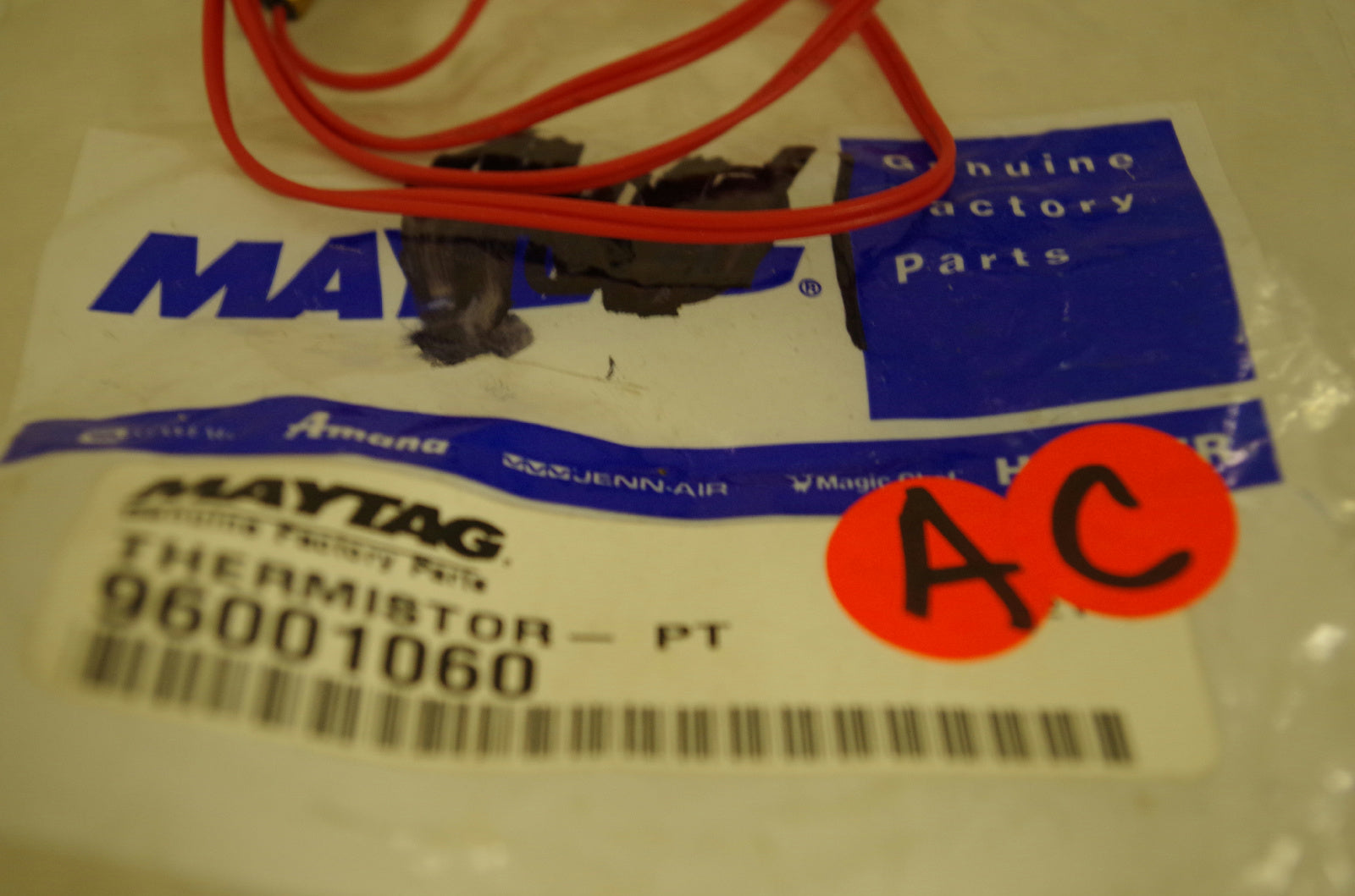 MAYTAG WHIRLPOOL AIR CONDITIONER 96001060 THERMISTOR NEW MAYTAG WHIRLPOOL AIR CONDITIONER 96001060 THERMISTOR NEW